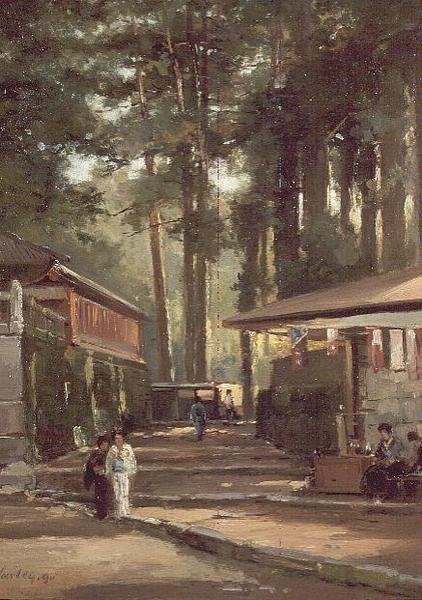 Scène de rue japonaise - John Varley