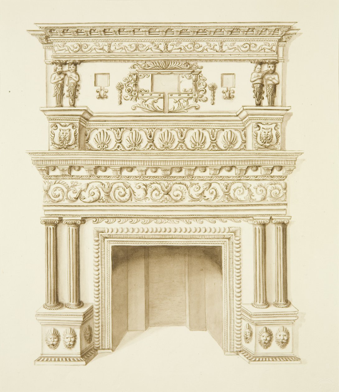 Cheminée dans la 