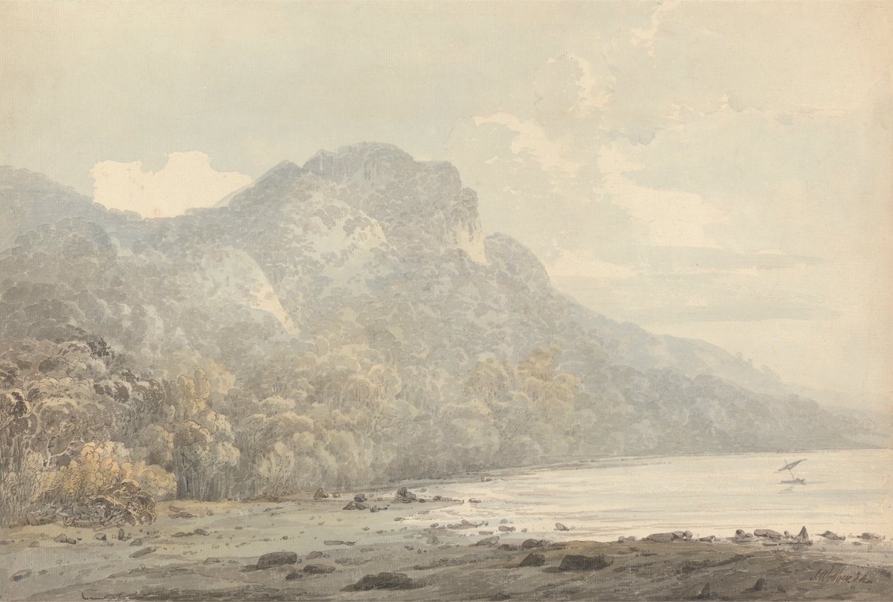 Vue de Cracatoa (sic), mers de Chine - John Webber