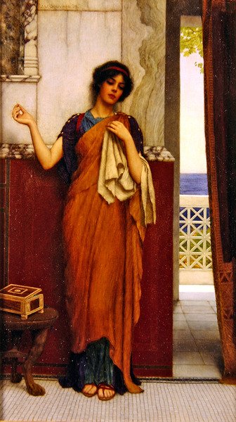 Un point dans le temps (Pensées oisives) - John William Godward