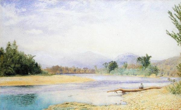 Pêche dans les Montagnes Blanches - John William Hill