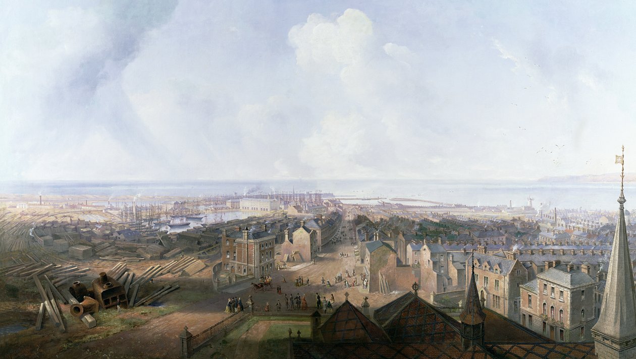 West Hartlepool en 1859 - John Wilson Carmichael
