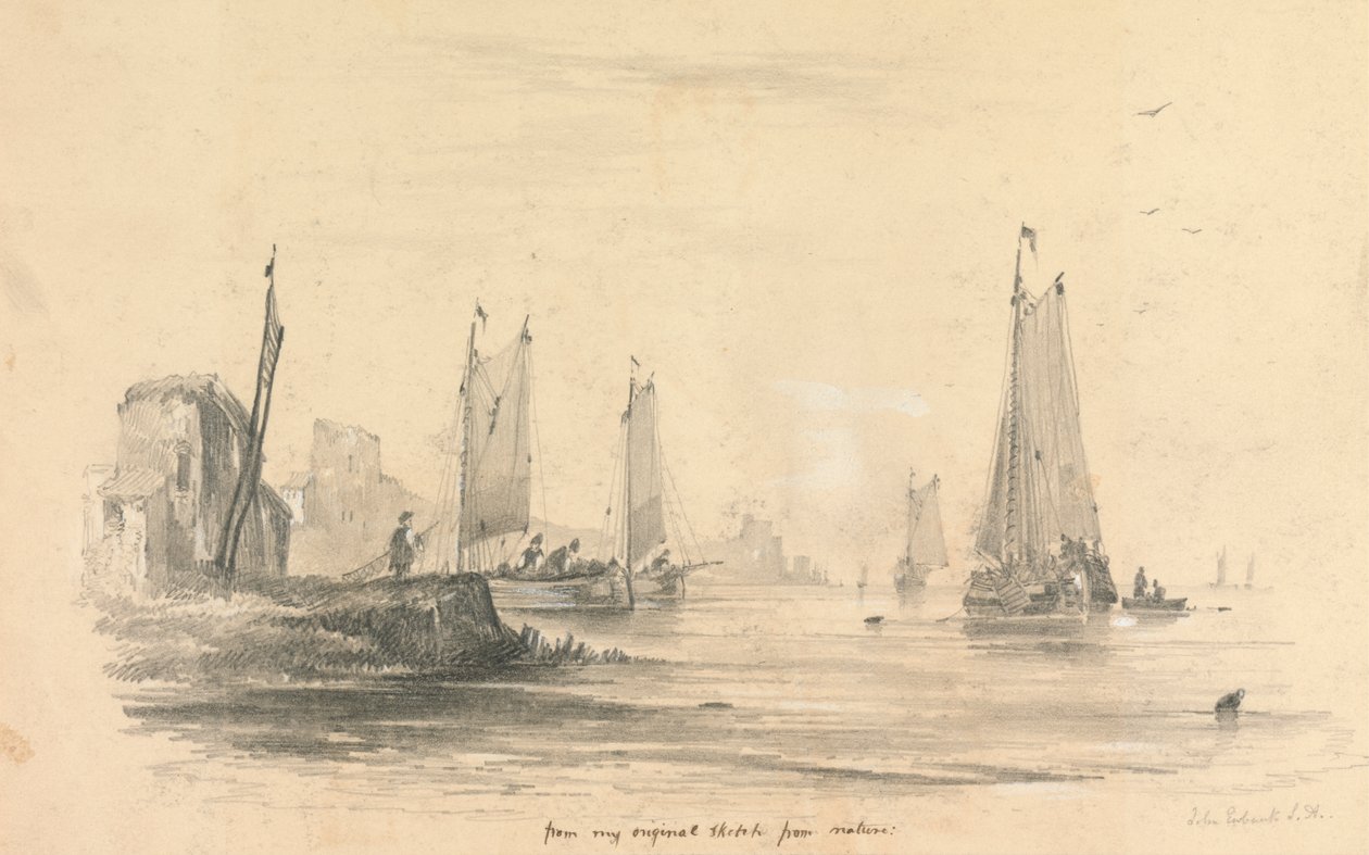 Scène de côte - John Wilson Ewbank