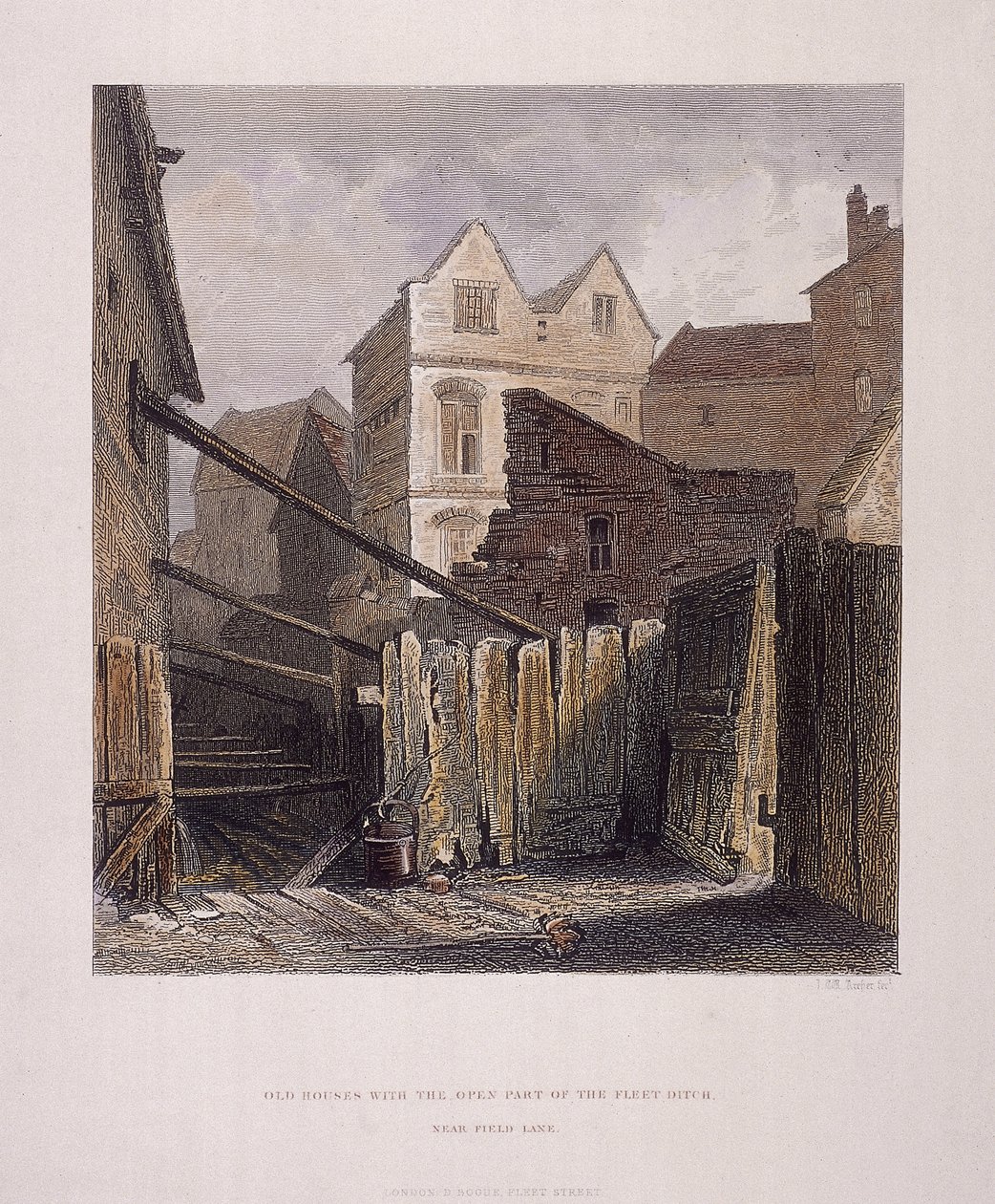 Fleet River, Londres, 1851 - John Wykeham Archer