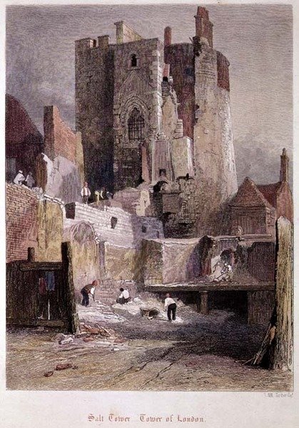 Tour de Londres : La Tour de Sel - John Wykeham Archer