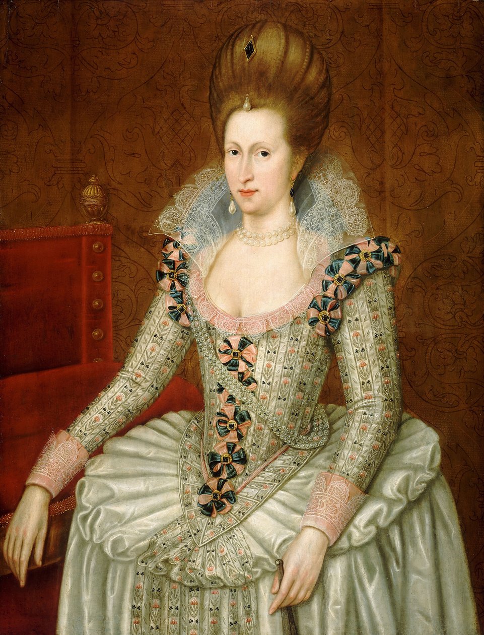 Anne de Danemark - John de (attr.to) Critz