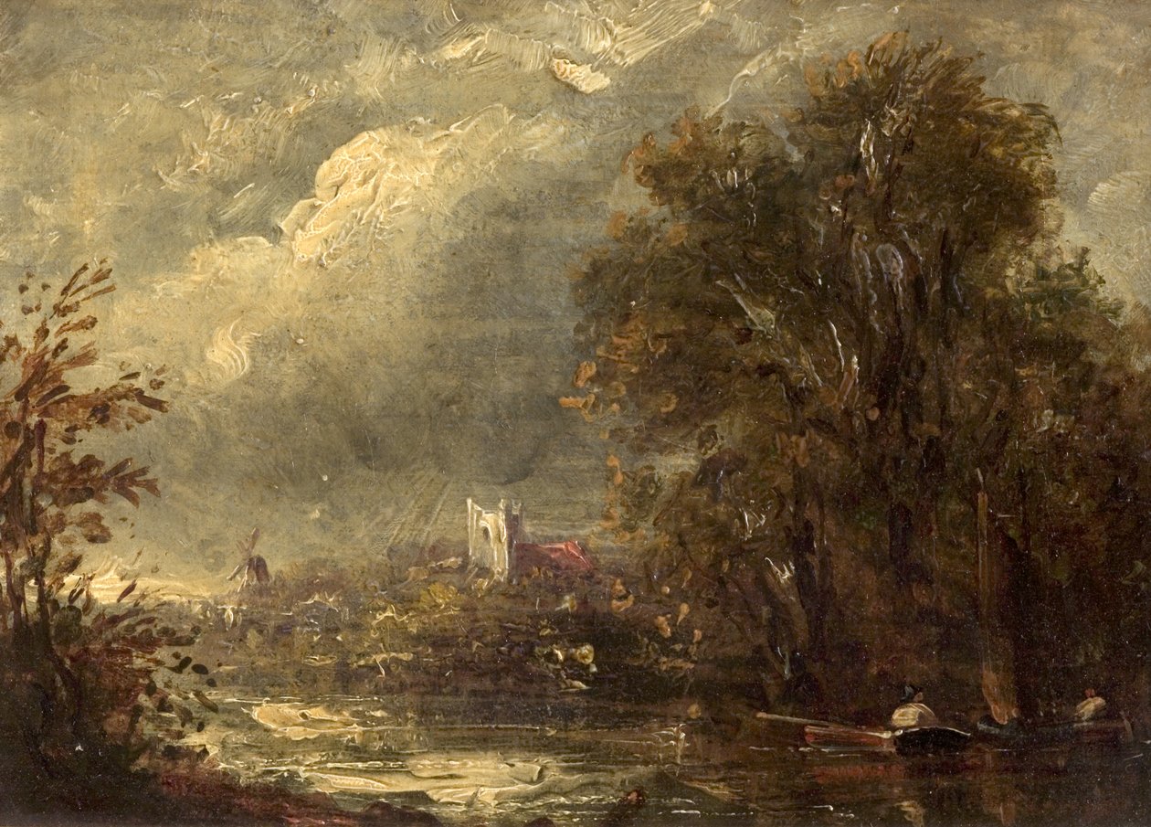 Sur la Stour - John manner of Constable