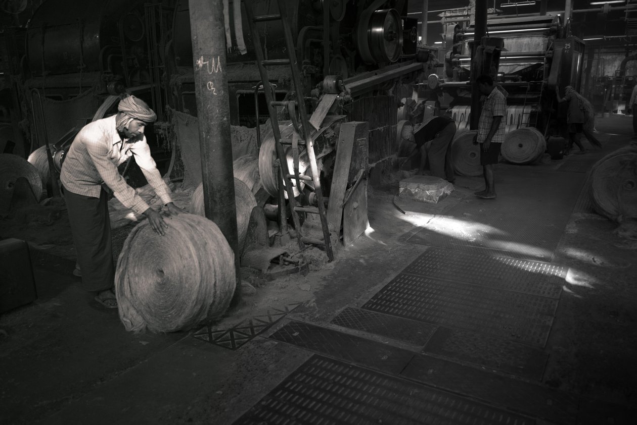 Usine de jute, Kolkata, Inde, 2017 (photo) - Jon Nicholson