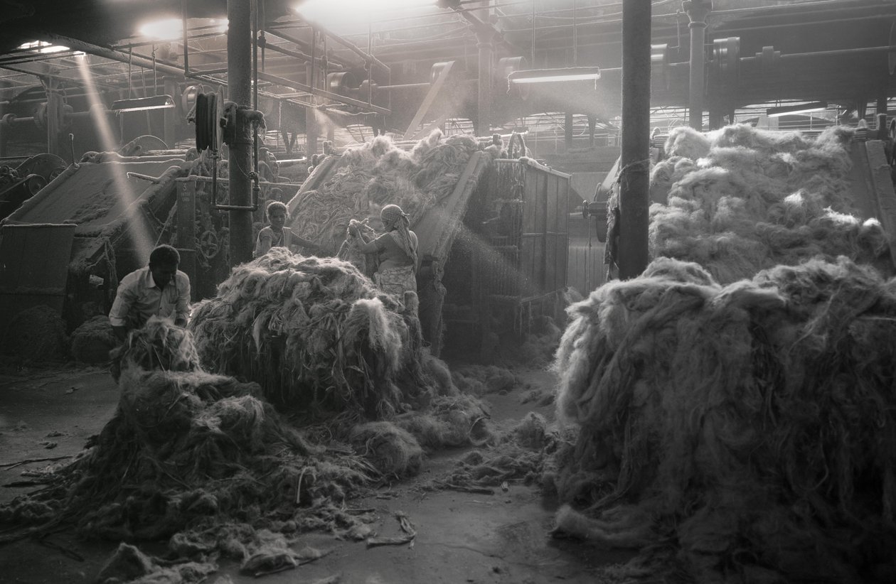 Usine de jute, Kolkata, Inde, 2017 (photo) - Jon Nicholson