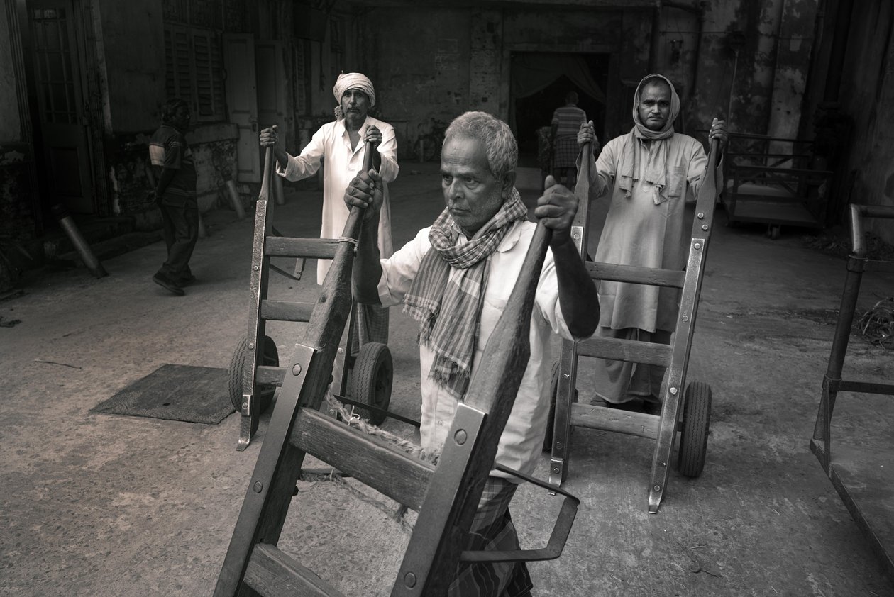 Usine de jute, Kolkata, Inde, 2017 (photo) - Jon Nicholson