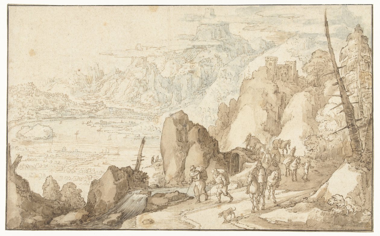 Paysage avec voyageurs - Joos de Momper (II)
