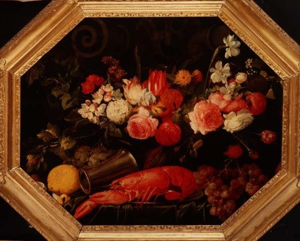 Nature morte avec un homard - Joris van Son