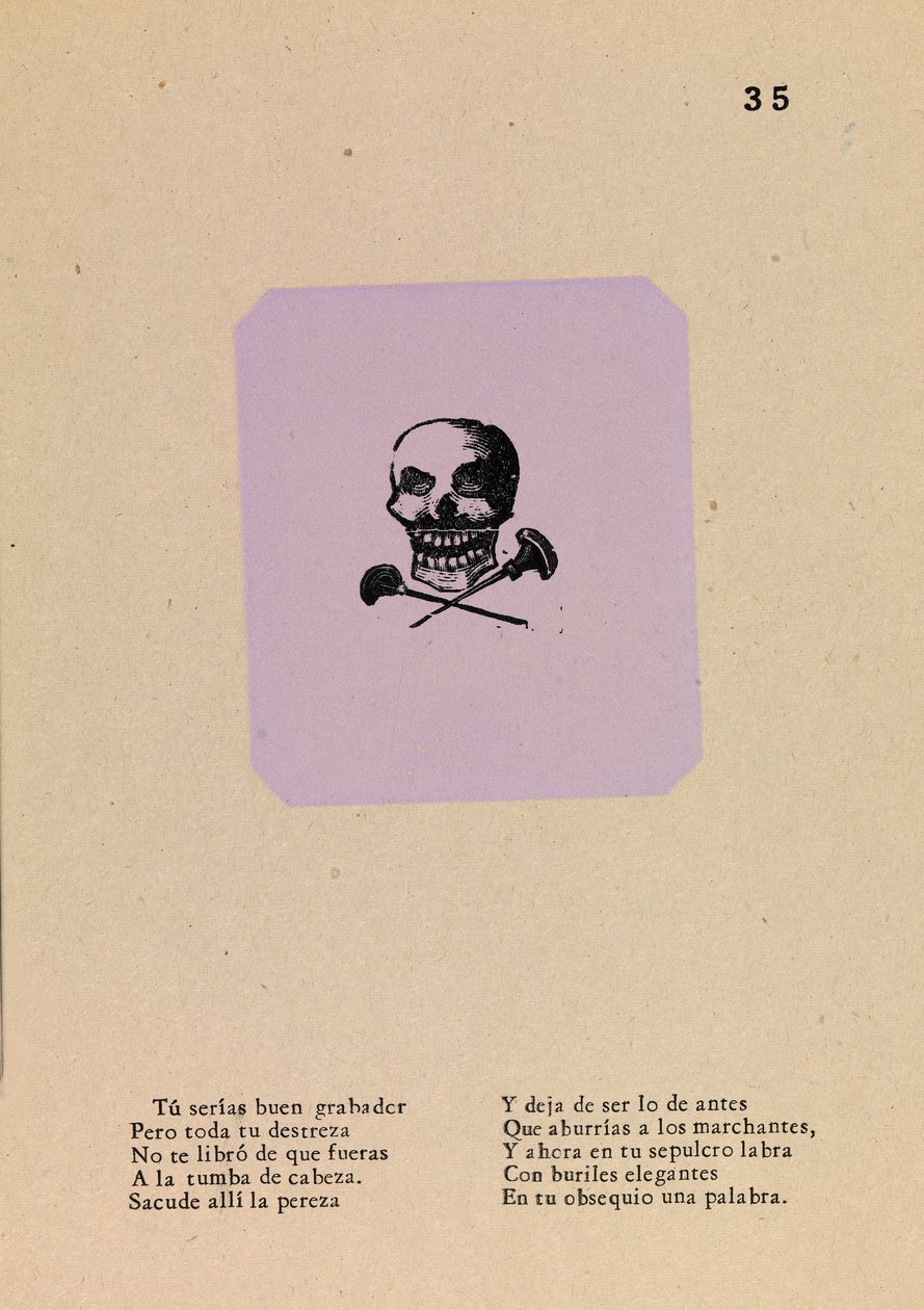 Calavera du graveur - José Guadalupe Posada