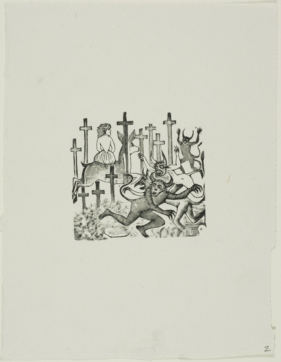 Diables dans le cimetière - José Guadalupe Posada
