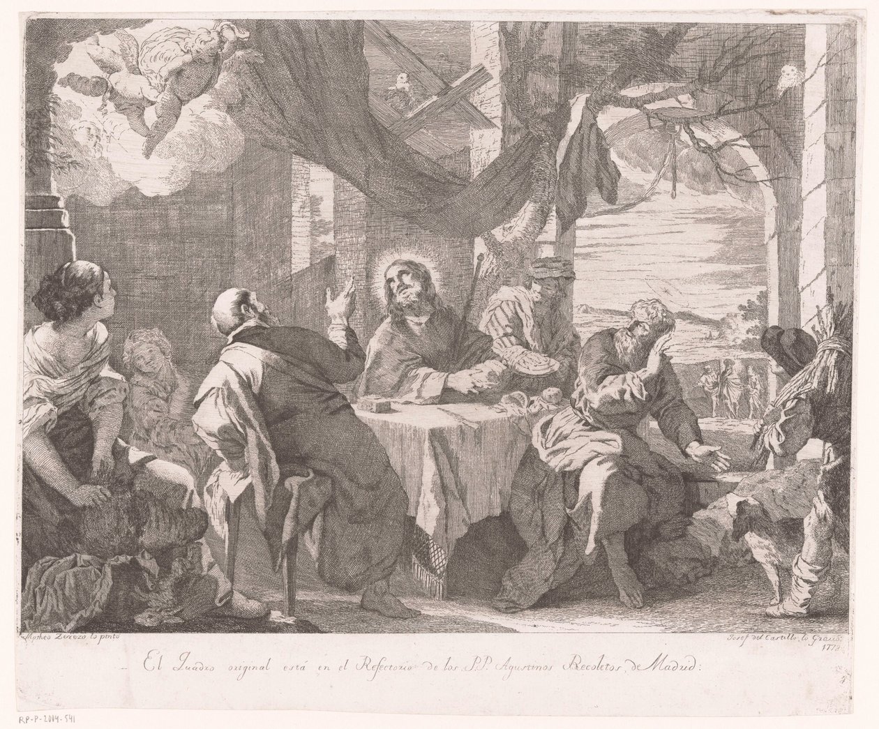 Repas à Emmaüs - José del Castillo