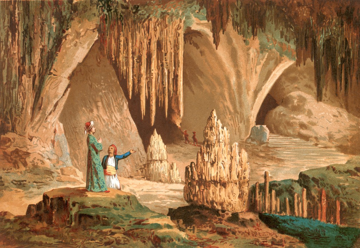 Joseph Pitton de Tournefort visitant la grotte d