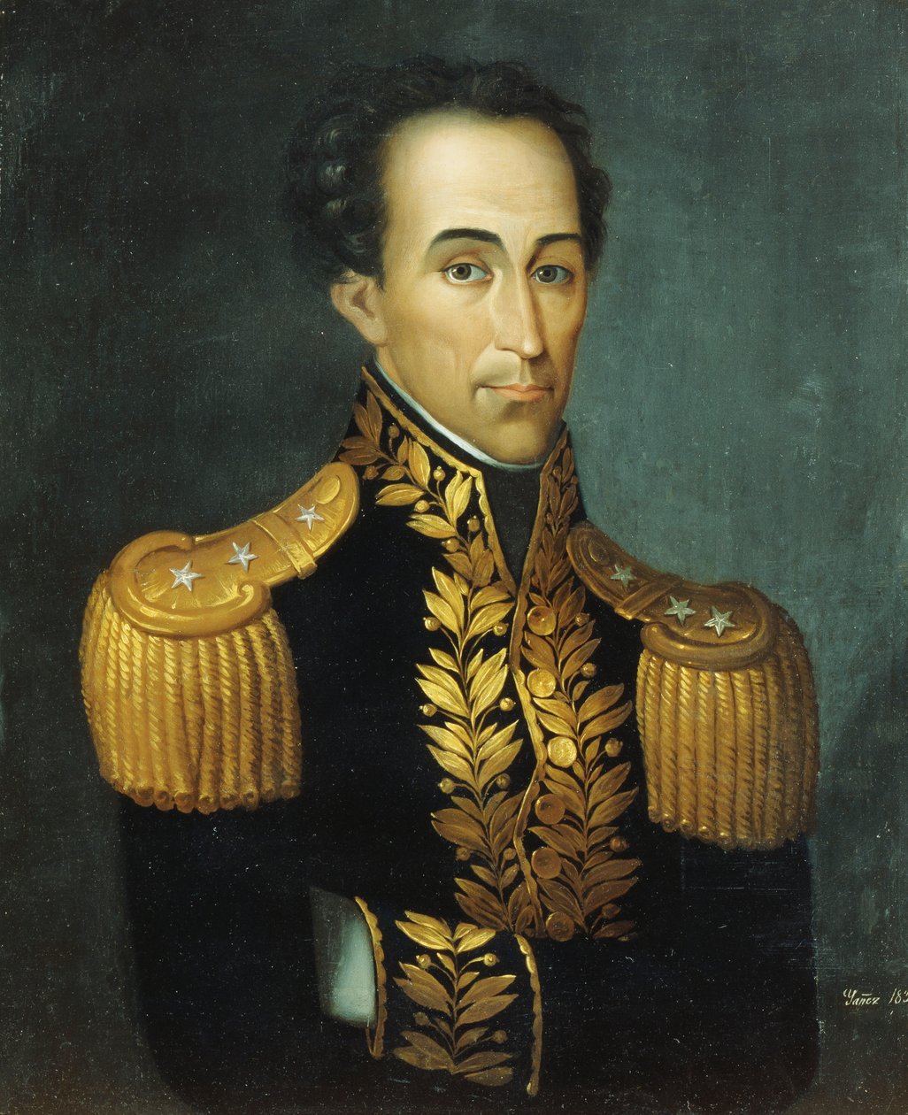 Portrait de Simon Bolivar, 1831 - Jose Anselmo Yanez