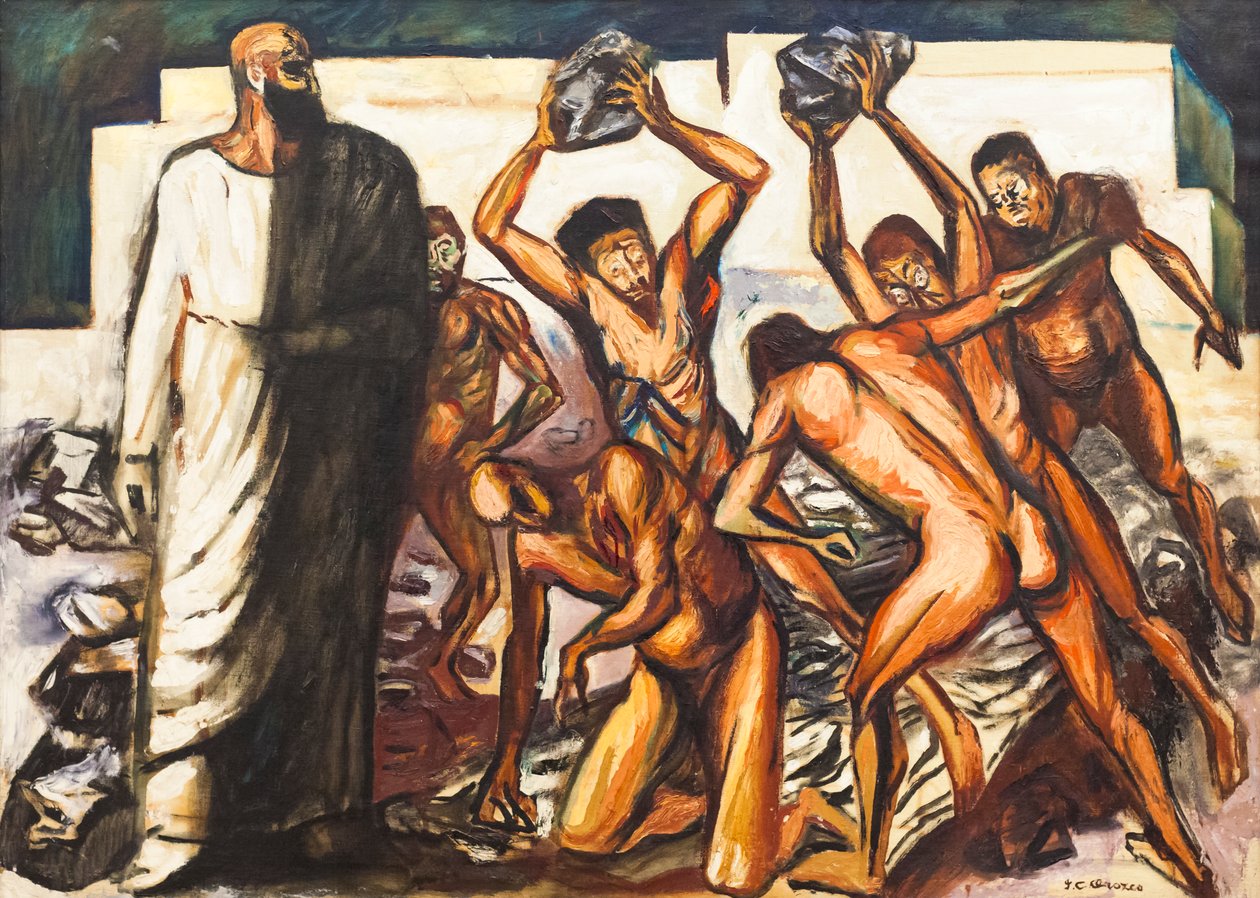 Le Martyre de Saint Étienne - José Clemente Orozco