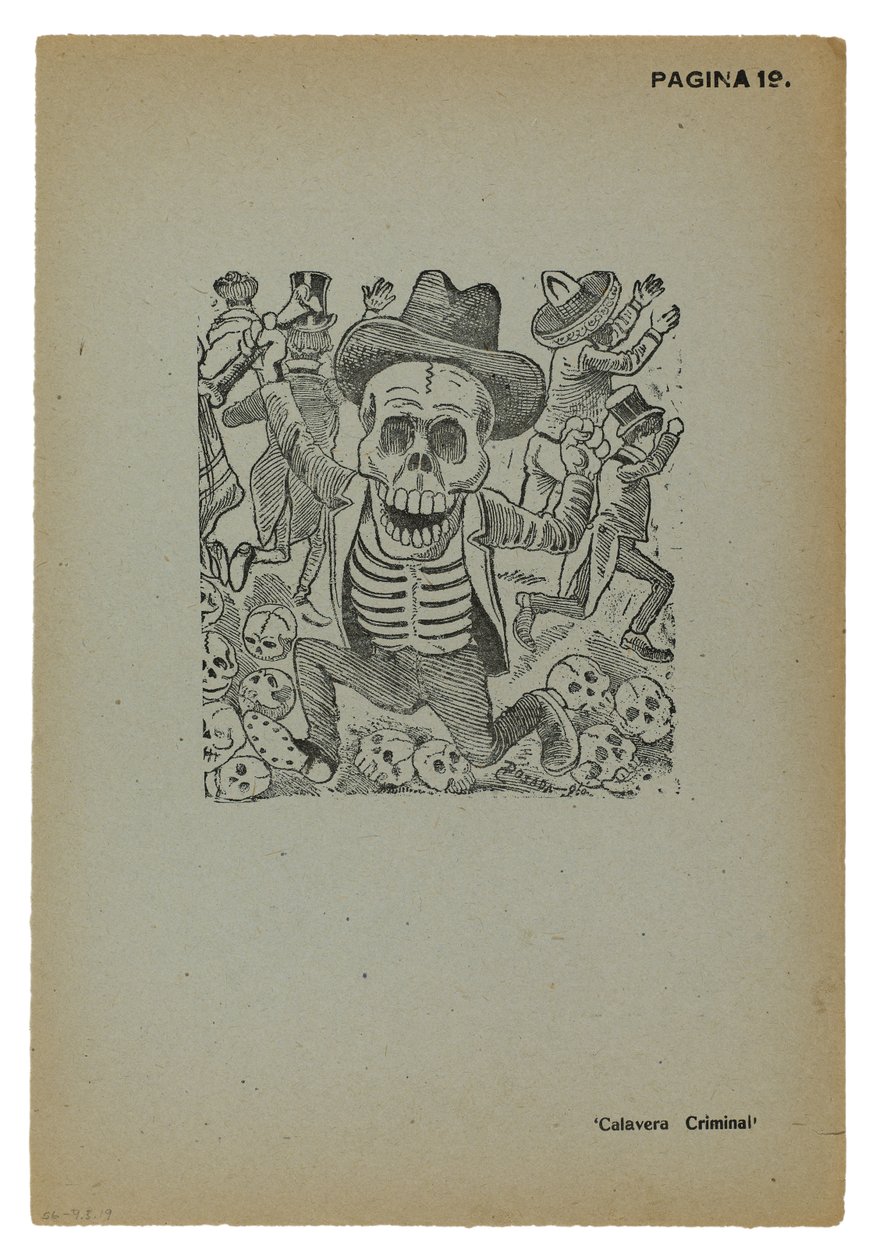 Calavera criminel - José Guadalupe Posada