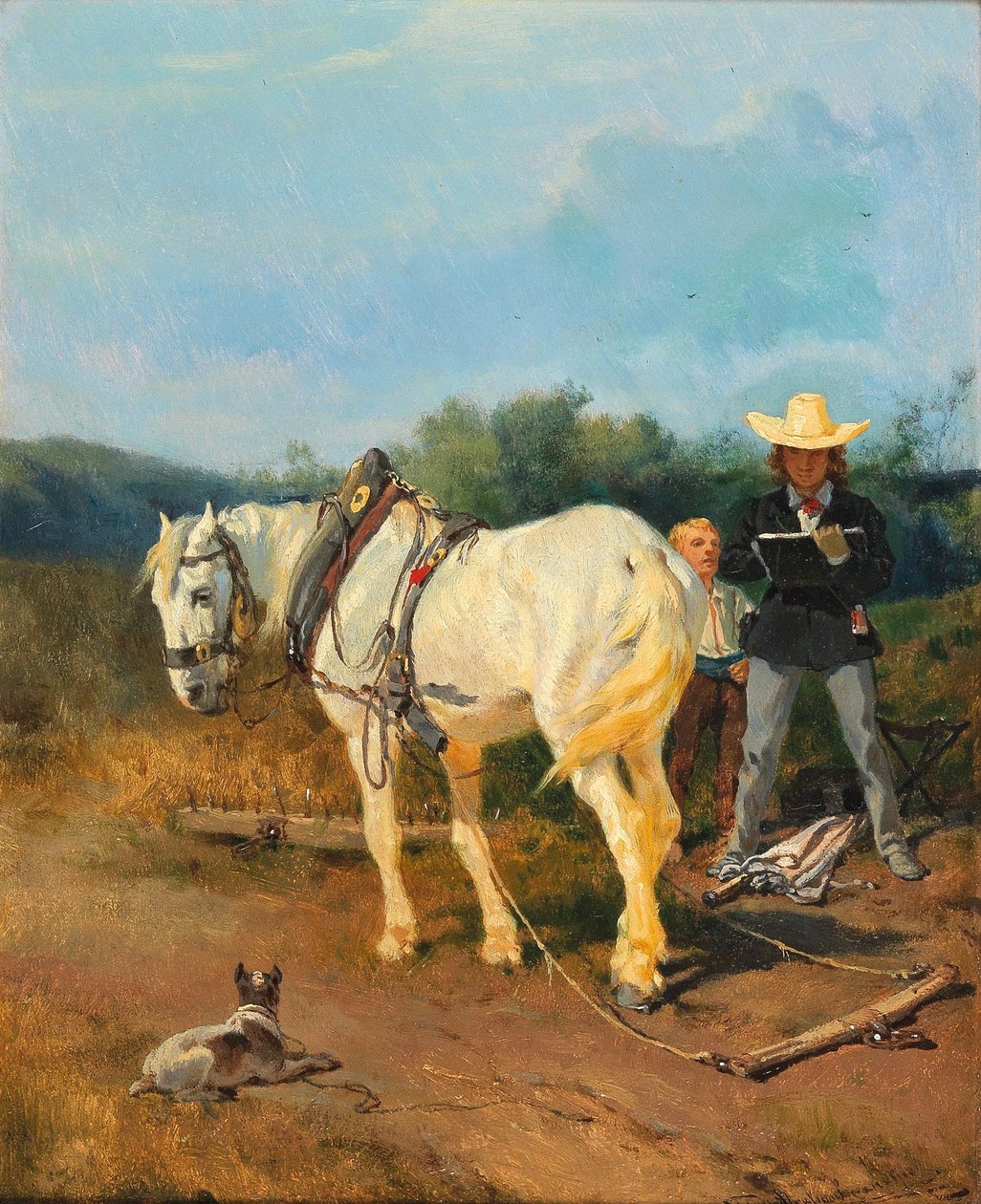 Le peintre - Josef Anton Strassgschwandtner