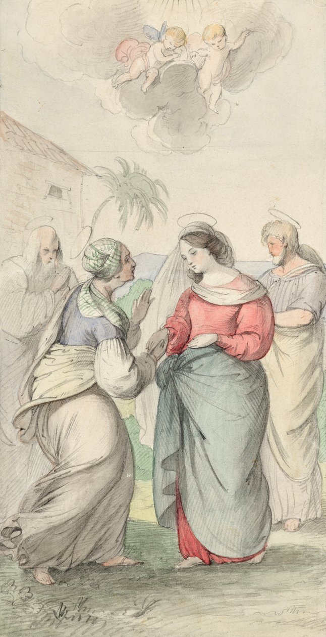 Visitation de Marie - Josef Danhauser