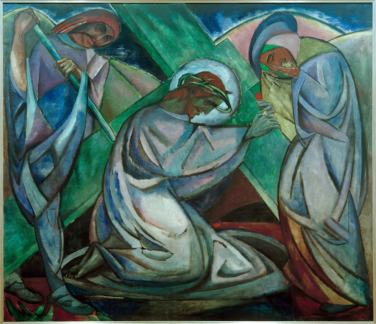 Chute sous la croix - Josef Eberz
