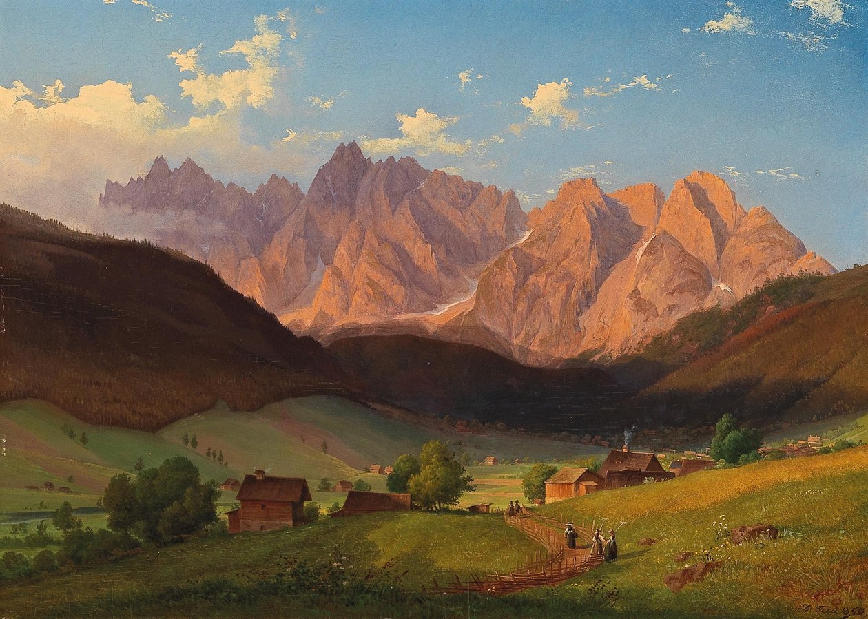 Vue du Triglav en Slovénie - Josef Feid