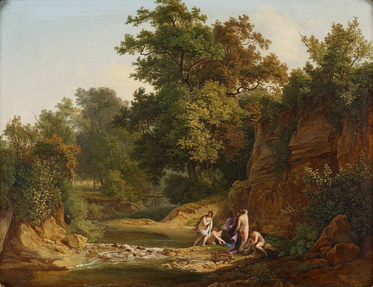 Paysage avec baigneurs - Josef Feid