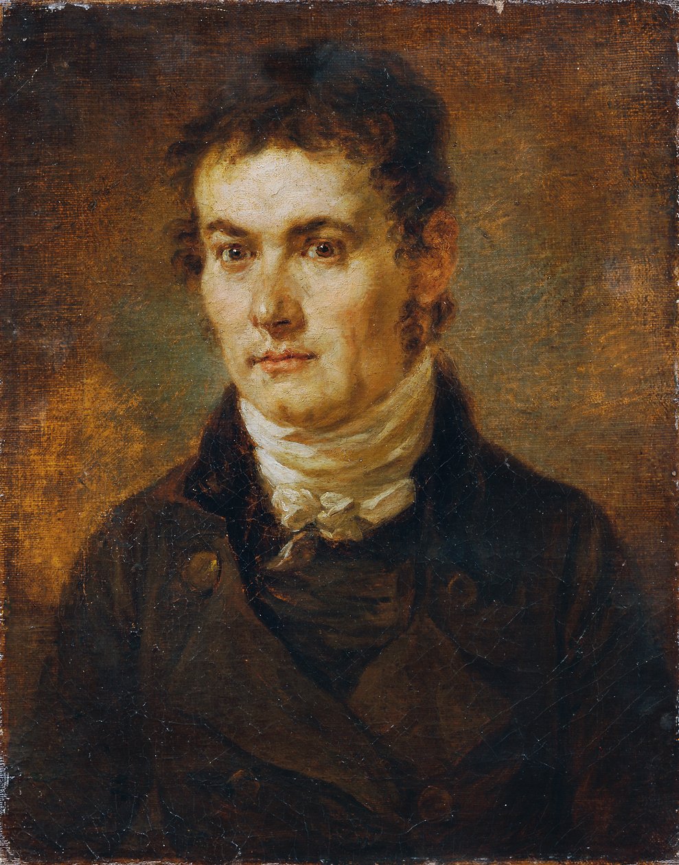 Homme avec cravate blanche - Josef Georg von Edlinger