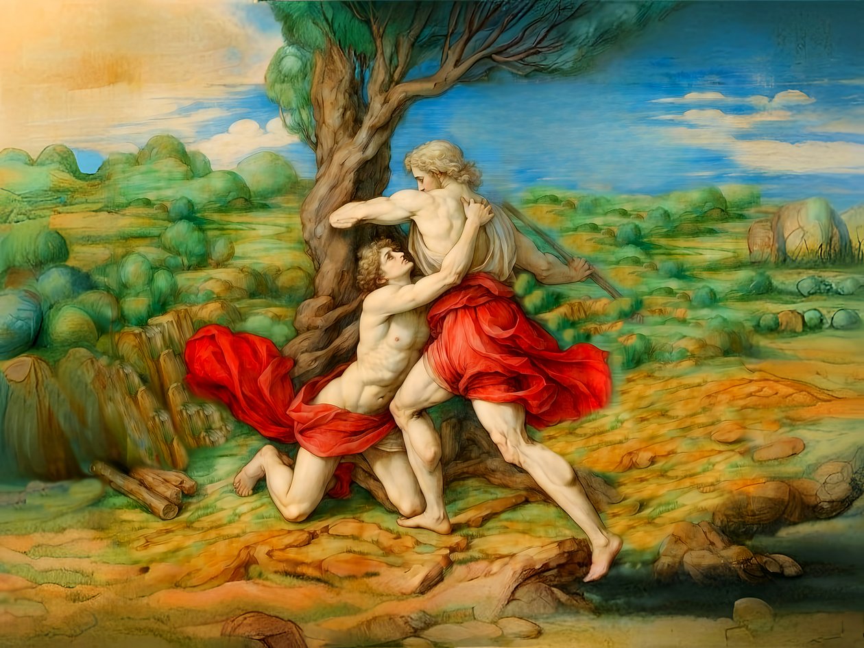 Caïn tue Abel - Josef Johann Michel