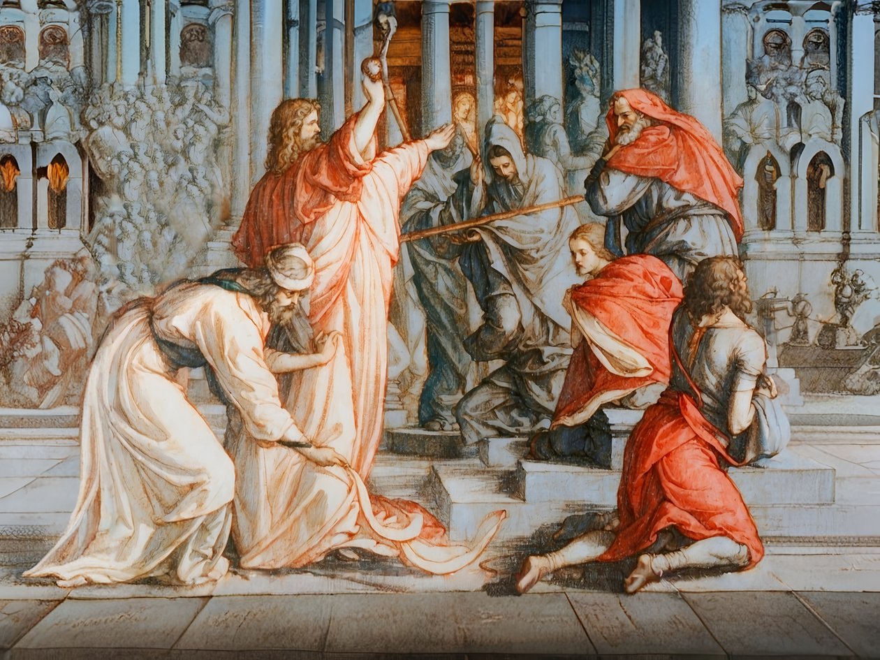 A2_Exodus_05_Bâtons en serpents - Josef Johann Michel