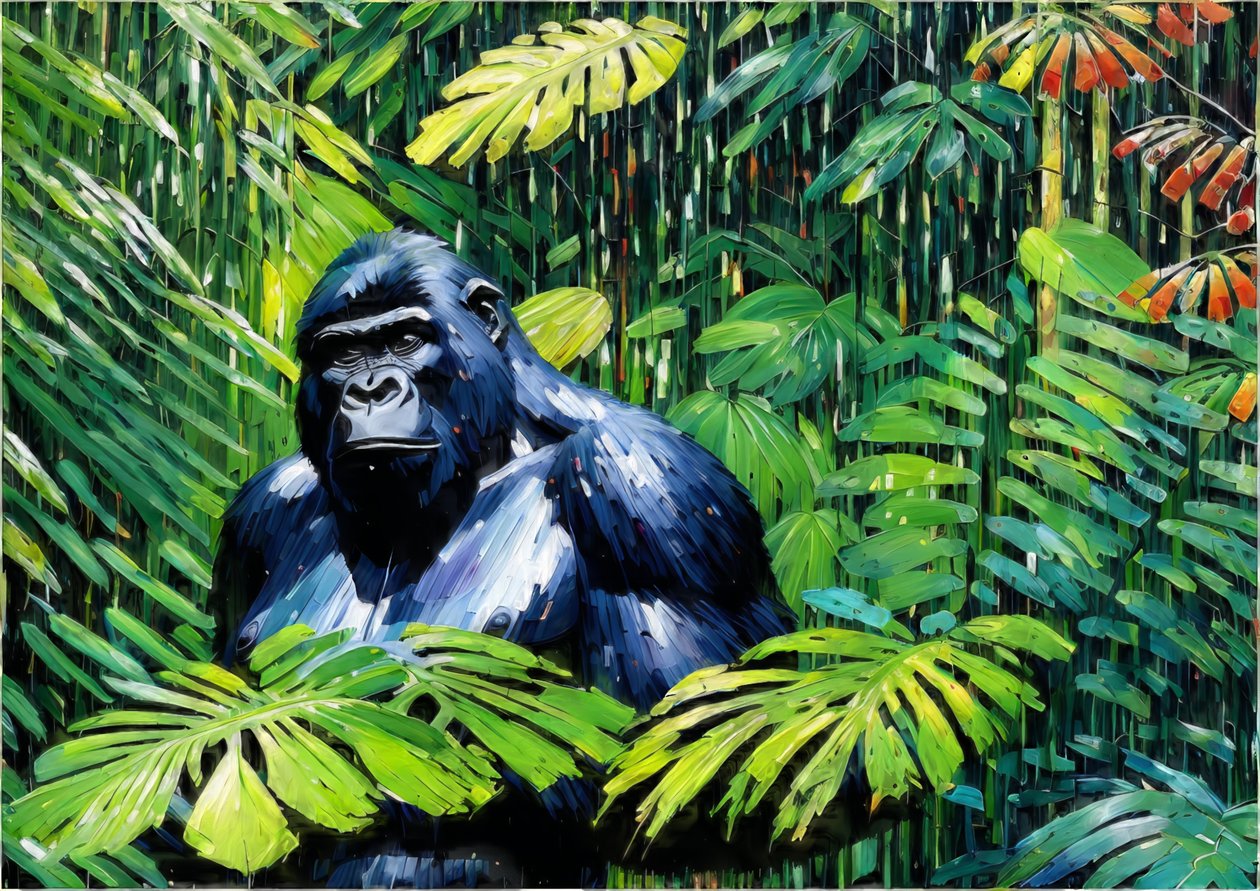 Animaux : gorille 1 - Josef Johann Michel