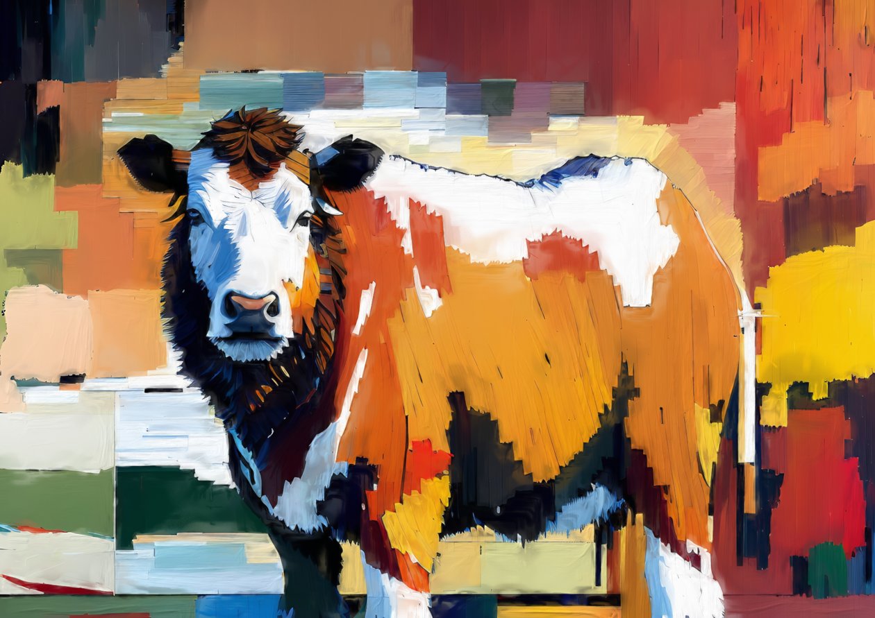 Animaux : Bœuf Hereford 3 - Josef Johann Michel