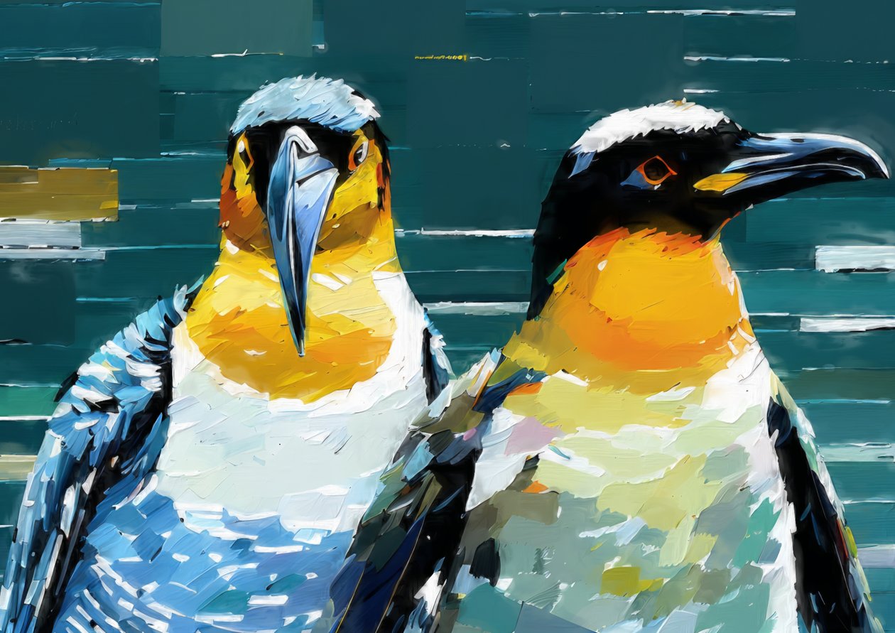 Animaux : pingouin 1 - Josef Johann Michel