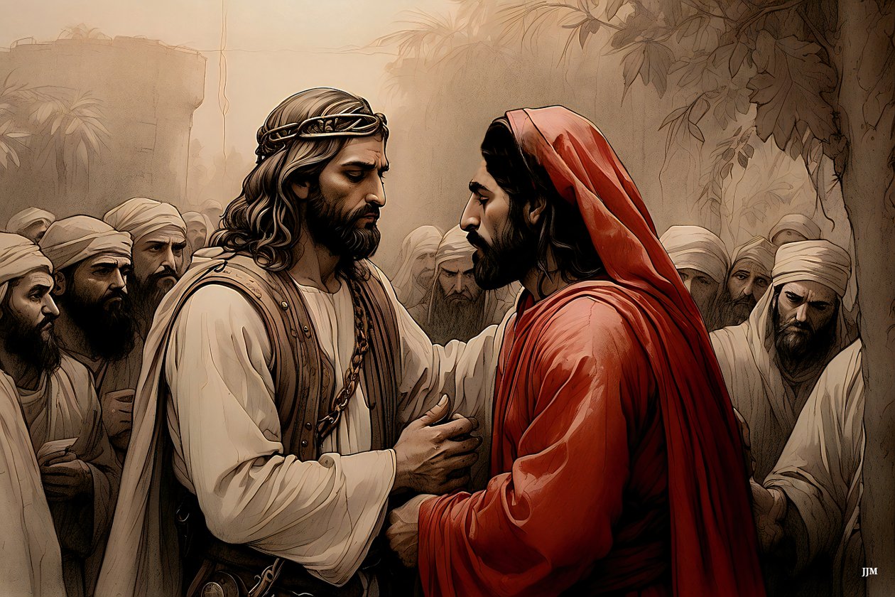 Jésus trahi par Judas - Josef Johann Michel