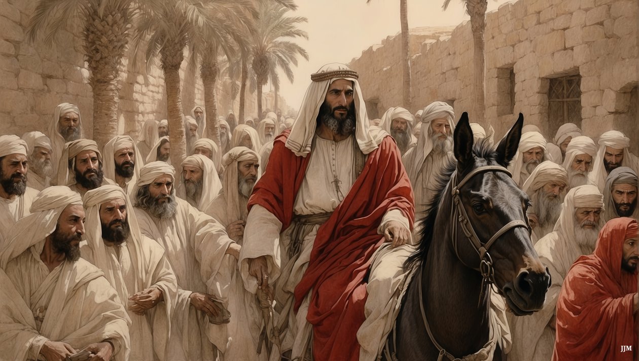 Jésus entre à Jérusalem_02 - Josef Johann Michel