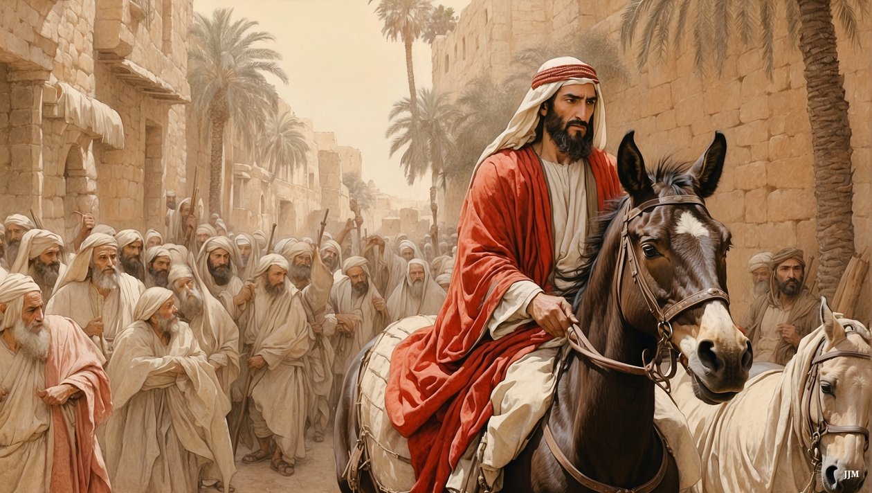 Jésus entre à Jérusalem_04 - Josef Johann Michel
