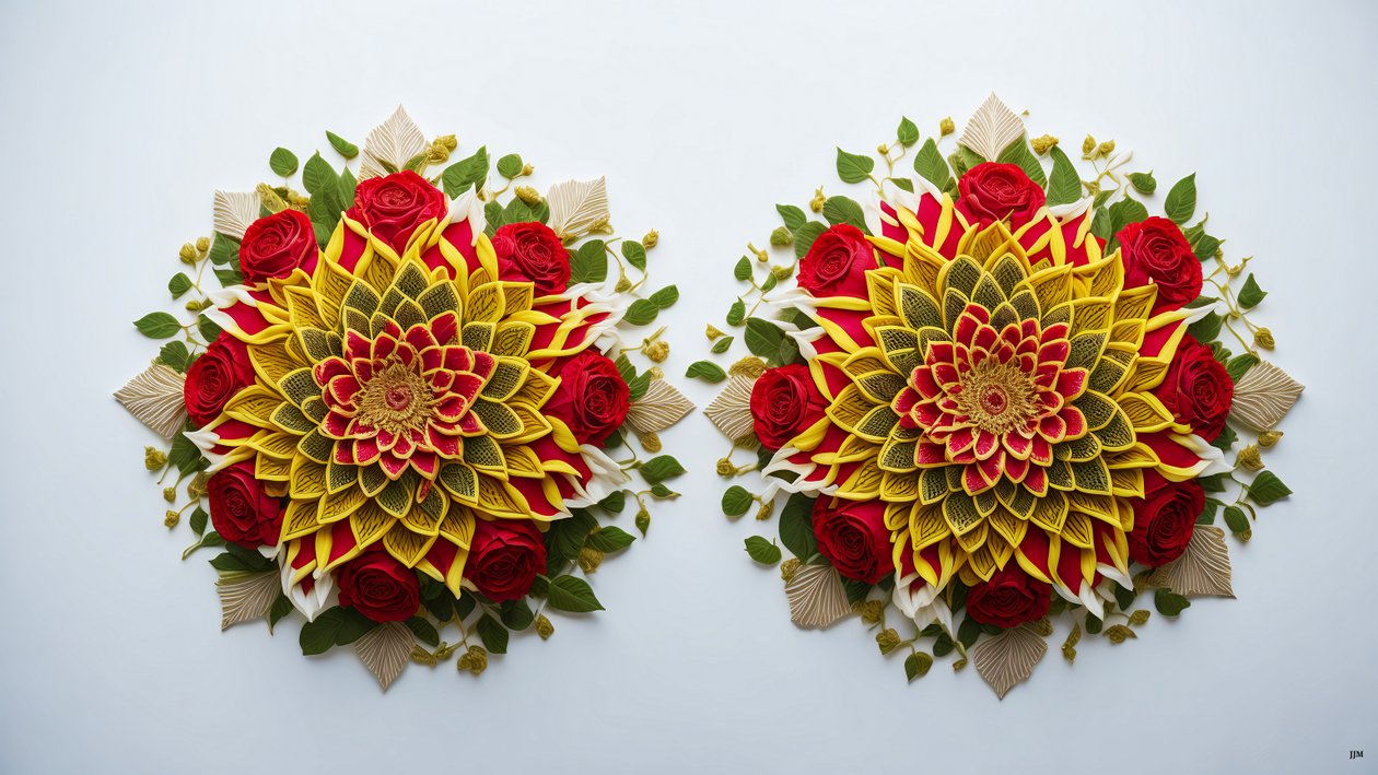 mandala: éléments de rose_01 - Josef Johann Michel