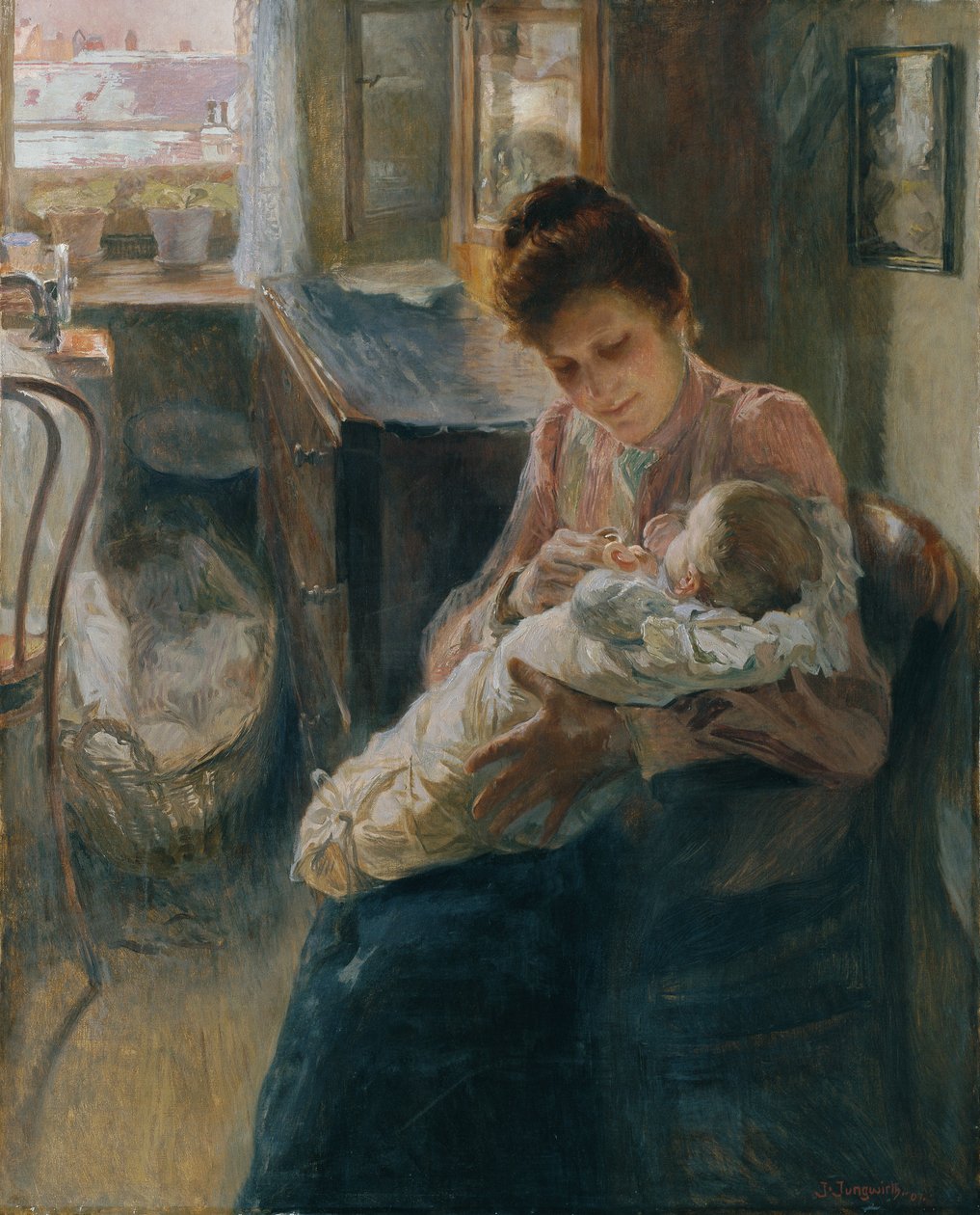 Jeune mère - Josef Jungwirth