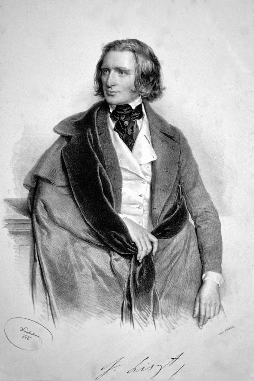 Franz Liszt 1846 - Josef Kriehuber