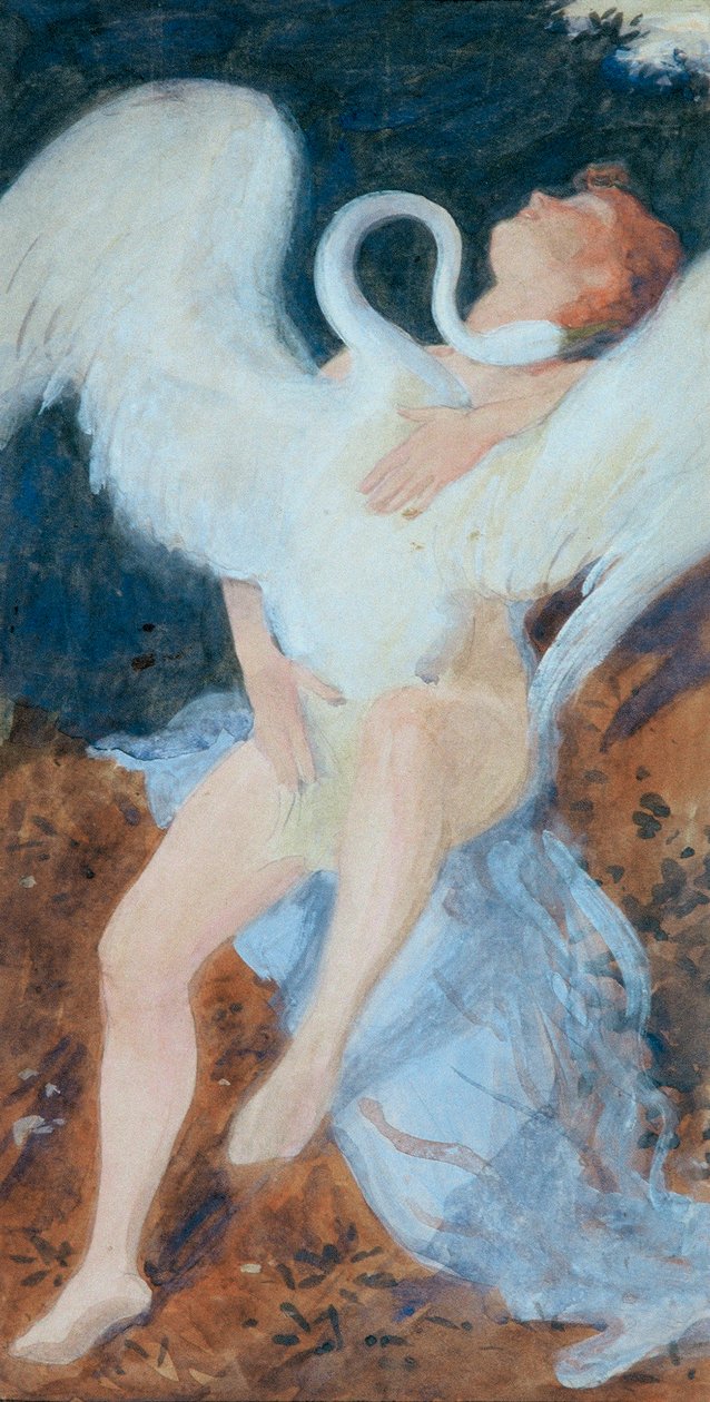 Léda avec le cygne - Josef Wawra