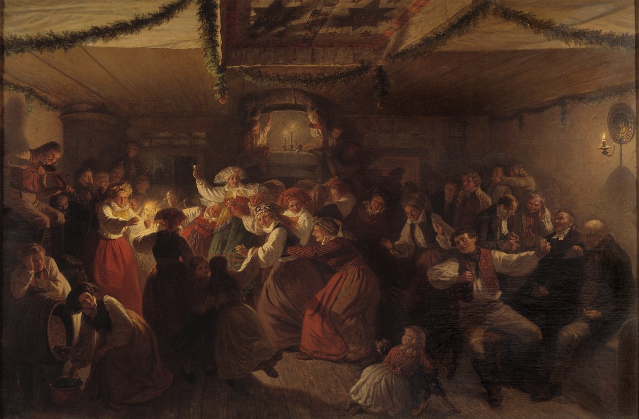 Le mariage à Vingåker, 1857 - Josef Wilhelm Wallander