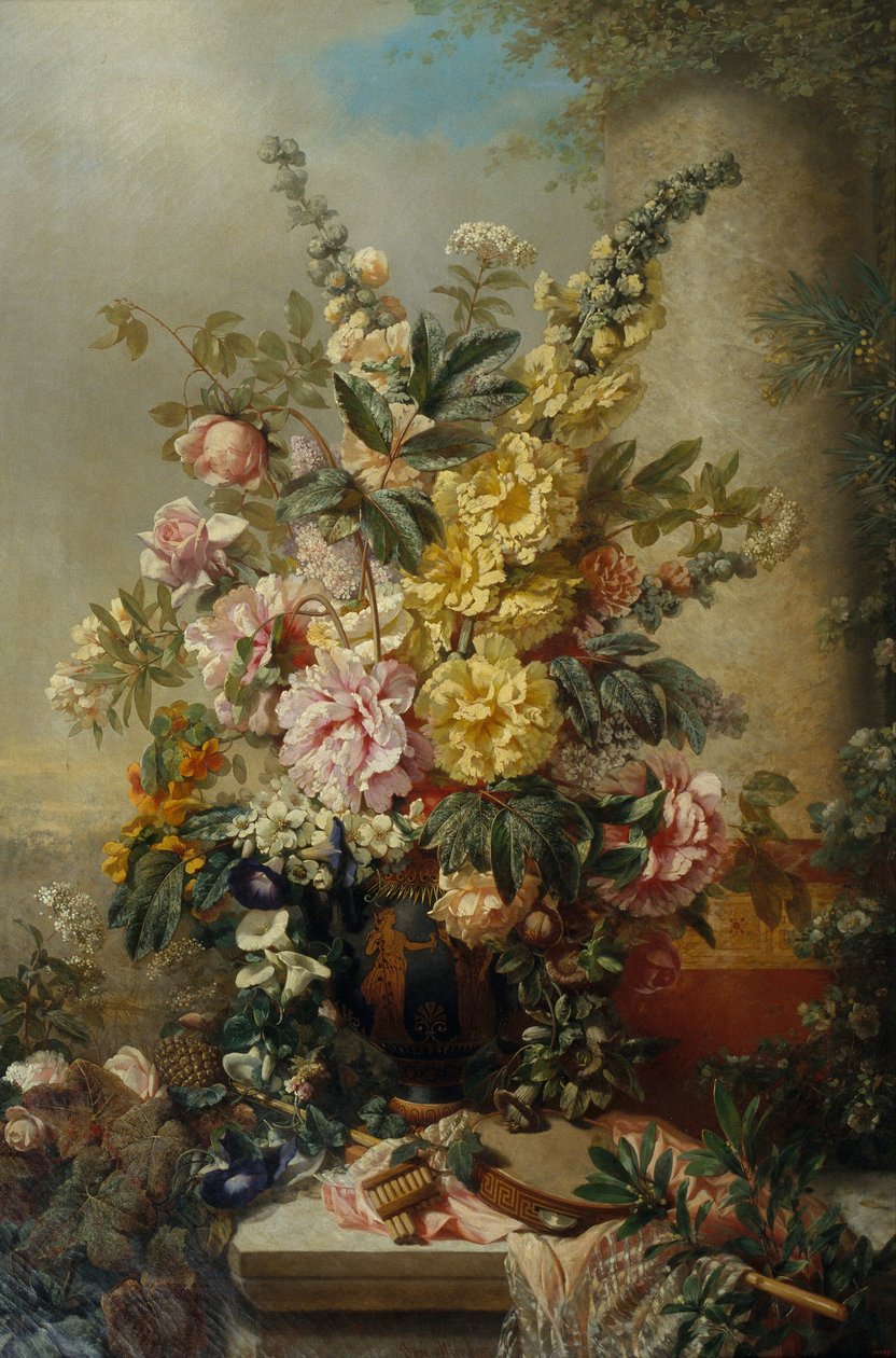 Grand vase avec des fleurs - Josep Mirabent