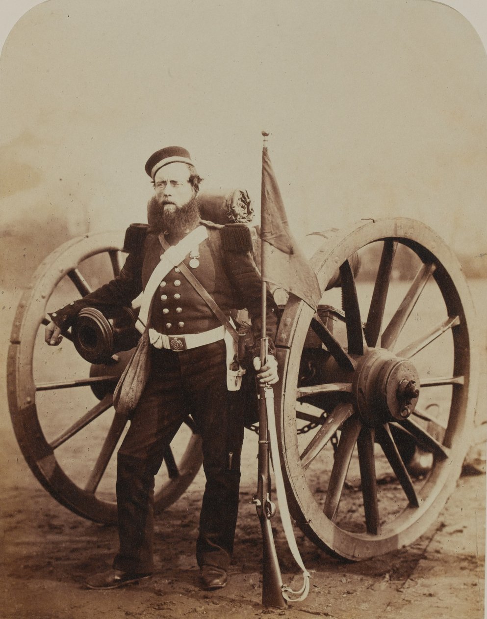 Sergent William Russell, Artillerie royale, 1856 - Robert Howlett