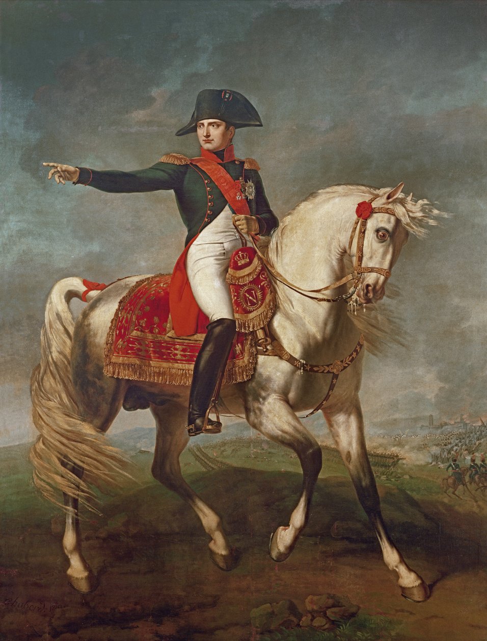 Portrait équestre de Napoléon I (1769-1821) 1810 - Joseph Chabord