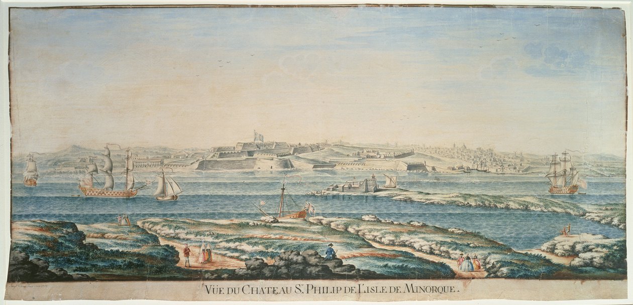 Vue du Château Saint-Philippe, Minorque - Joseph Chiesa