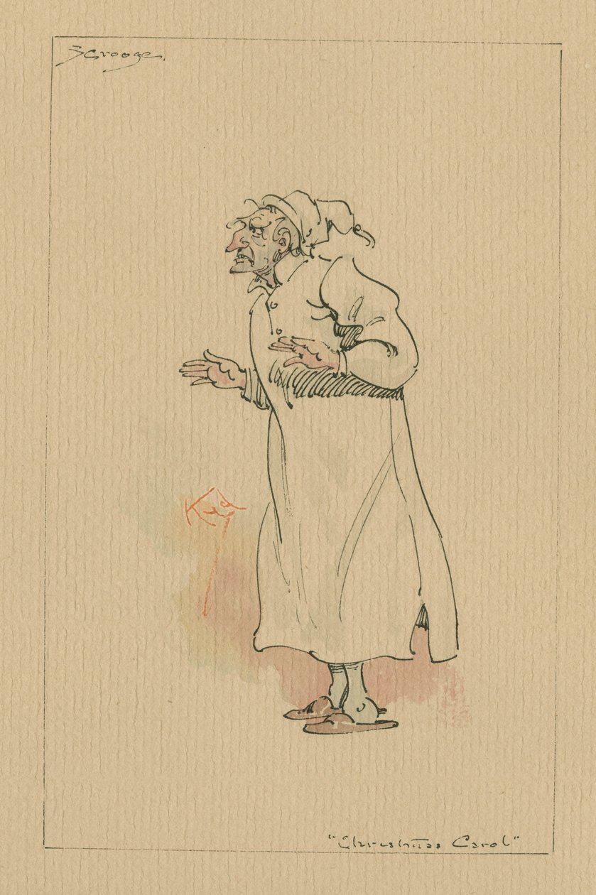 Ebenezer Scrooge - Un chant de Noël, c.1920s - Joseph Clayton Clarke