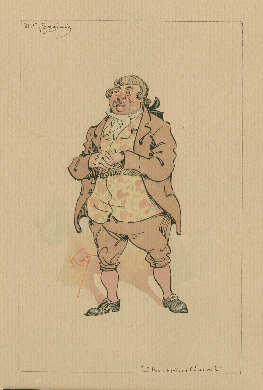 M. Fezziwig - Un chant de Noël, vers 1920s - Joseph Clayton Clarke