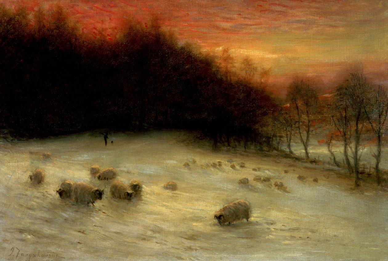 Moutons dans un paysage d
