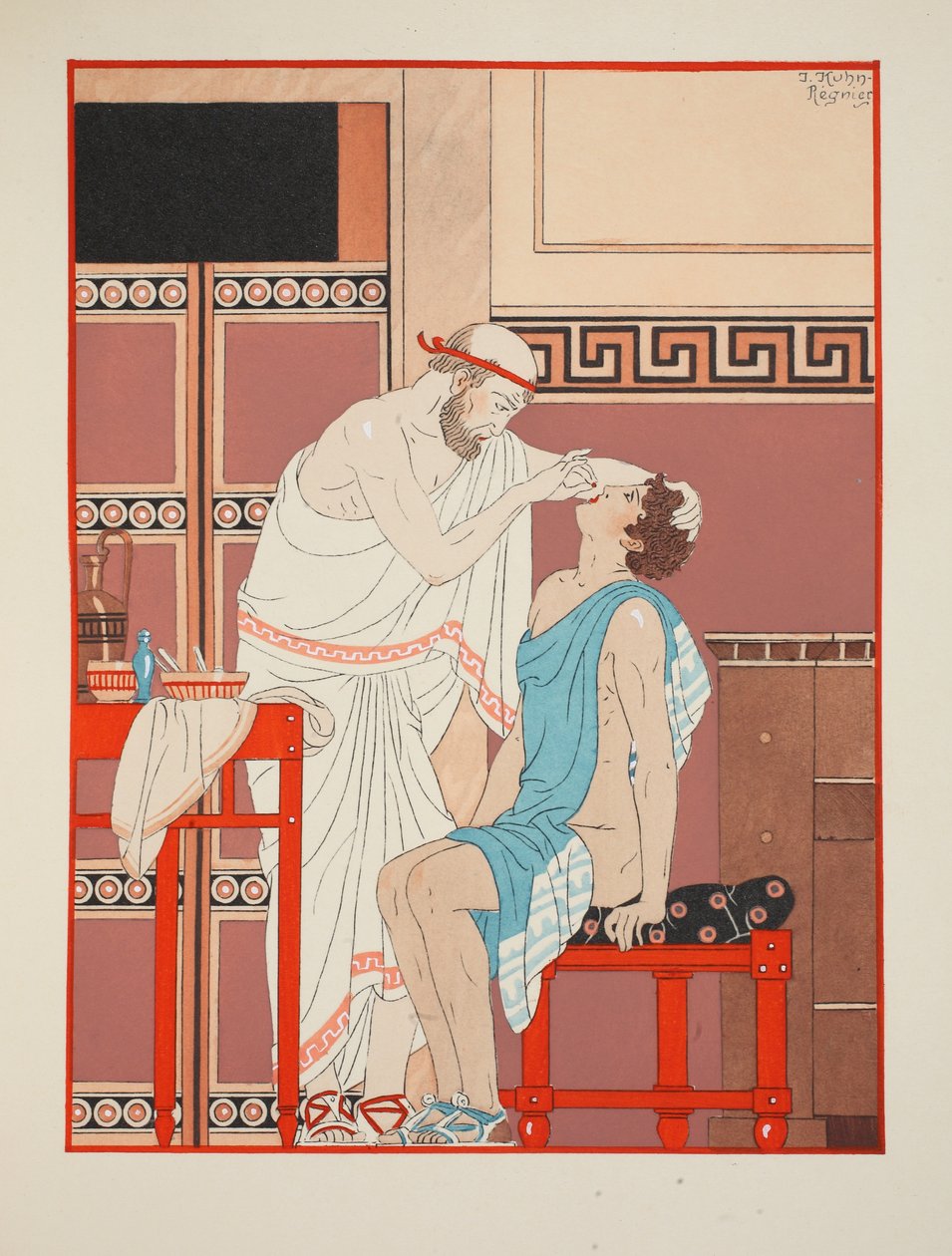 Les médicaments utilisés dans les narines en cas de fièvre, illustration de 